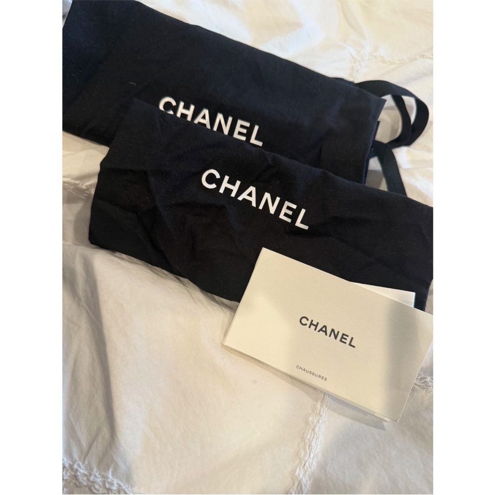 Chanel Tan and Black Mules - Picture 11 of 12